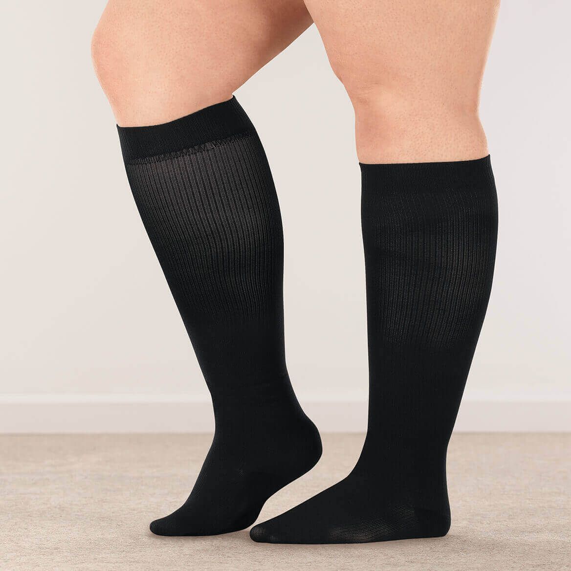 Wide Calf Compression Socks by Silver Steps™, 15-20 mmHg + '-' + 358895