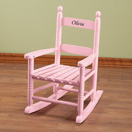 Personalized Pink Children's Rocker-361818