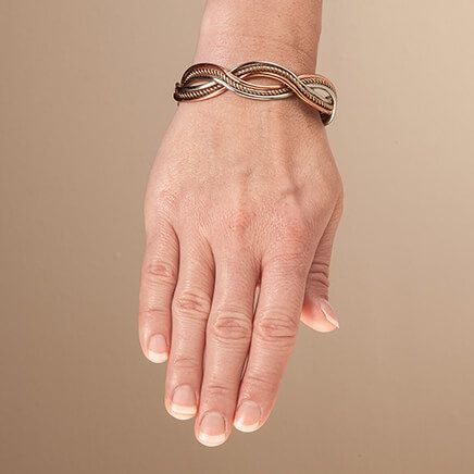 Magnetic Copper Braid Cuff-362352