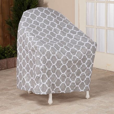 Trellis Pattern Quilted Chair Cover, 33"L x 33"H x 27"W-362893