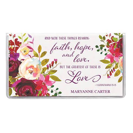 Personalized 2-Year Planner Faith Hope Love Floral-363219