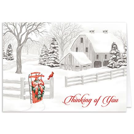 View product details for Thinking of You Christmas Cards, Set of 20