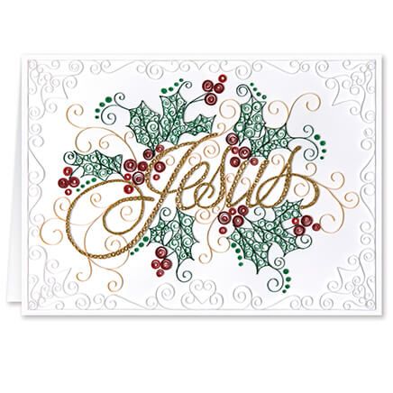 Paper Filigree Christmas Cards, Set of 20-364014