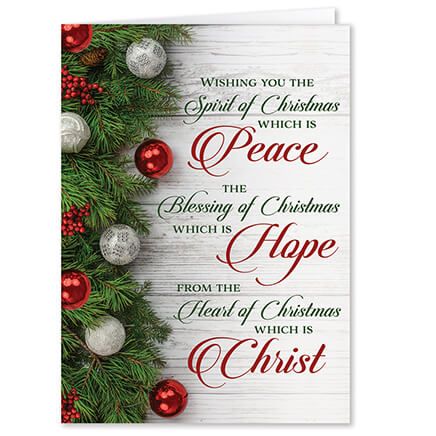 Peace, Hope, Christ Christmas Cards, Set of 20-364061