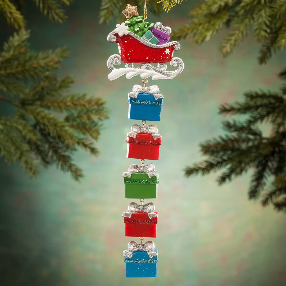 Sleigh and Gifts Dangle Ornament + '-' + 364392