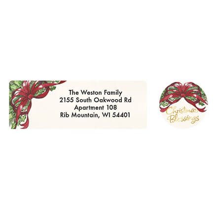 View product details for Personalized Christmas Blessings Address Labels & Seals, Set of 20