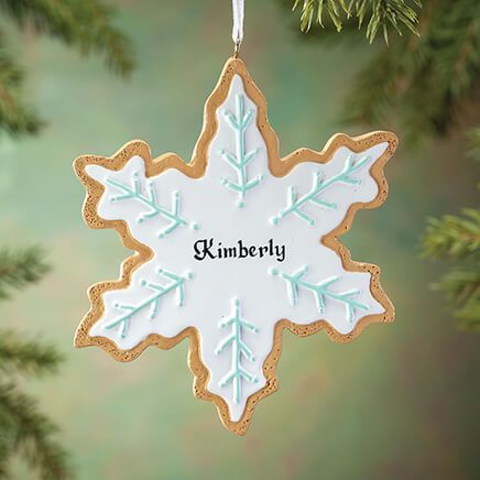 Personalized Snowflake Cookie Ornament-364877
