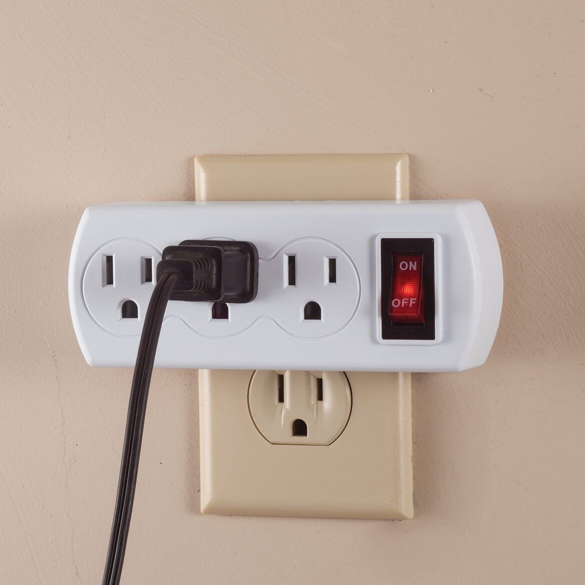 Triple Plug Adapter with Switch + '-' + 365416