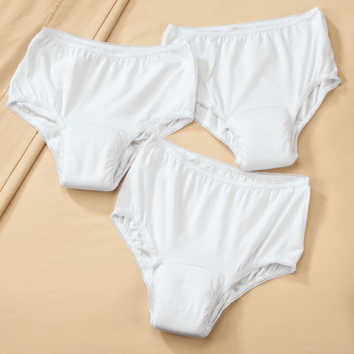 Women's 20 oz. Briefs, 3-Pack White + '-' + 365554