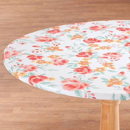 Watercolor Vinyl Elasticized Table Cover by Home-Style Kitchen™-366971