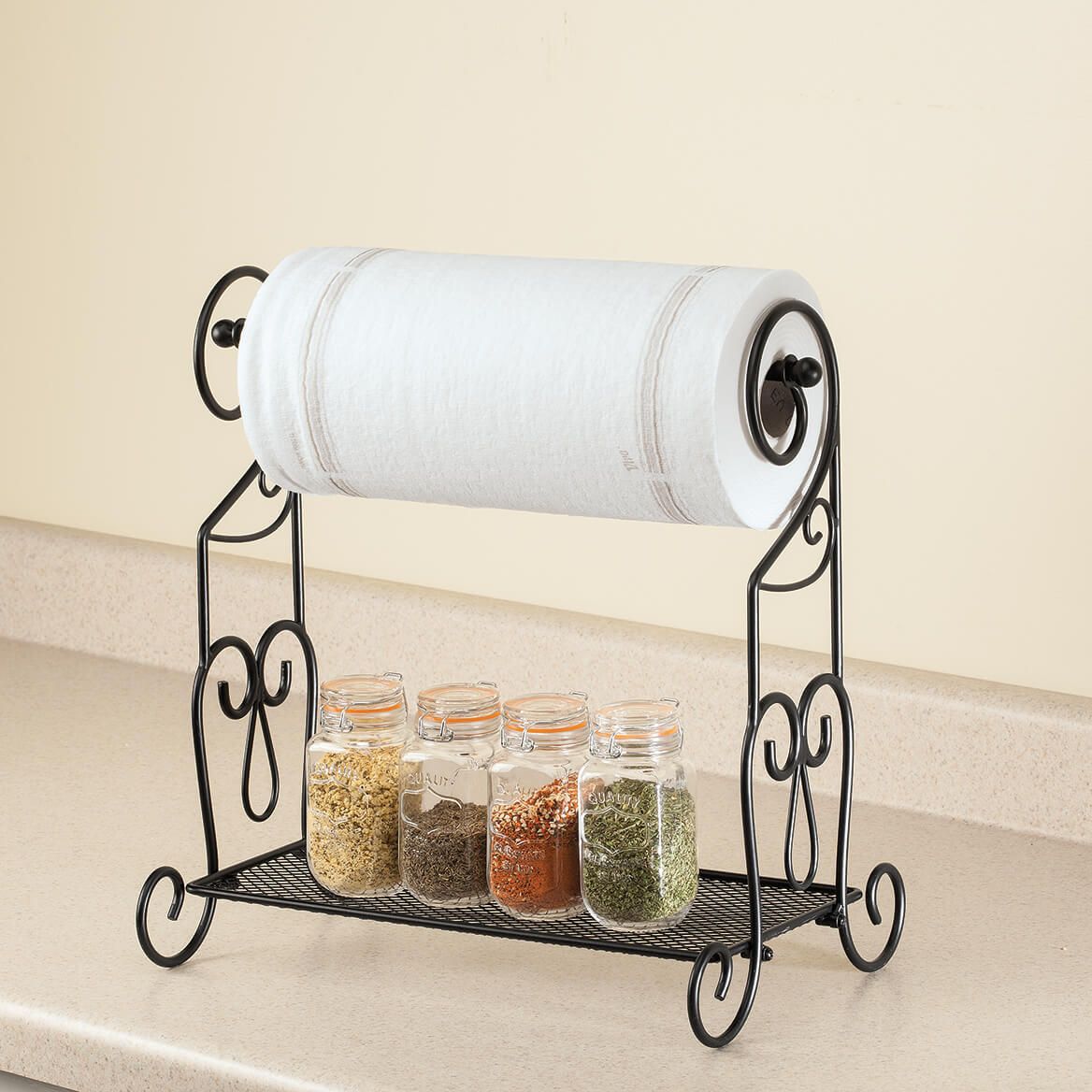 Kitchen Paper Towel Rack and Organizer by Home Marketplace + '-' + 367199