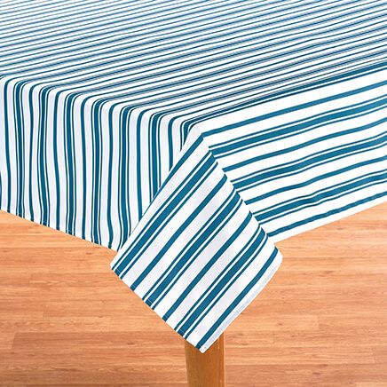 Blue Stripe Tablecloth by William Roberts-367567