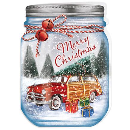 Personalized Merry Mason Jar Christmas Card Set of 20-368226