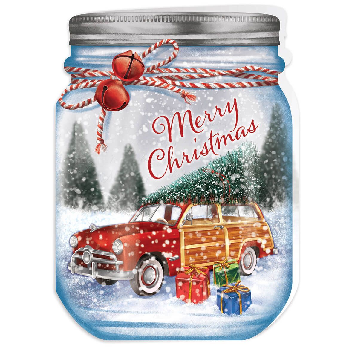Merry Mason Jar Christmas Cards, Set of 20 + '-' + 368226
