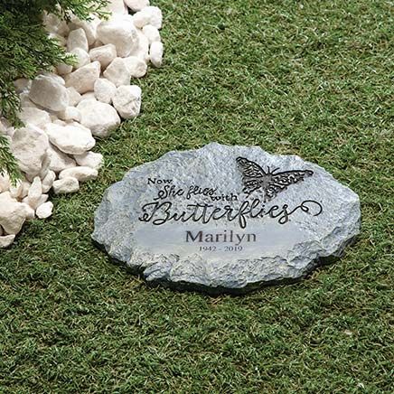 Personalized Butterfly Memorial Stone, 10"-368818
