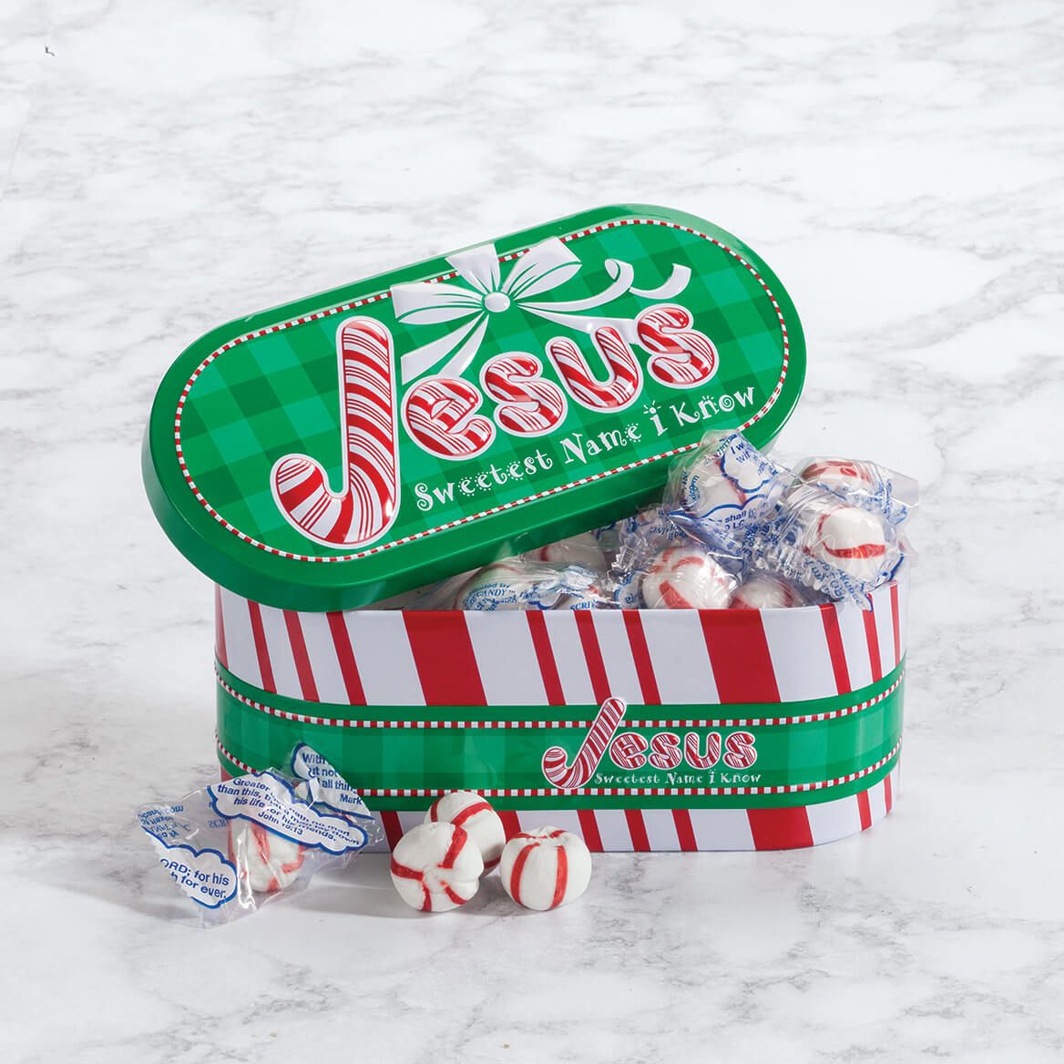 Jesus Christmas Candy Tin + '-' + 368943
