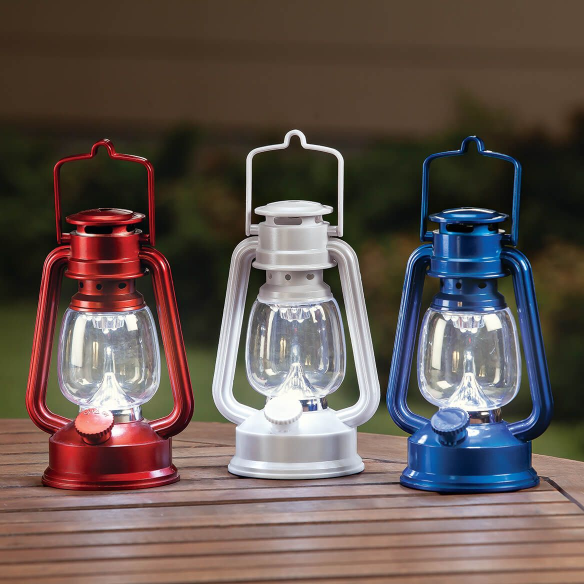 Red, White and Blue Lanterns Set of 3 + '-' + 369431