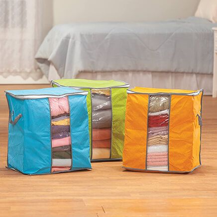 Anti-Dust Quilted Clothes Organizers Set of 3-369588