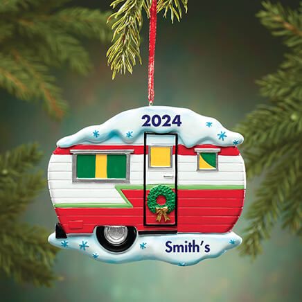 Personalized Vintage Camper Ornament-369668