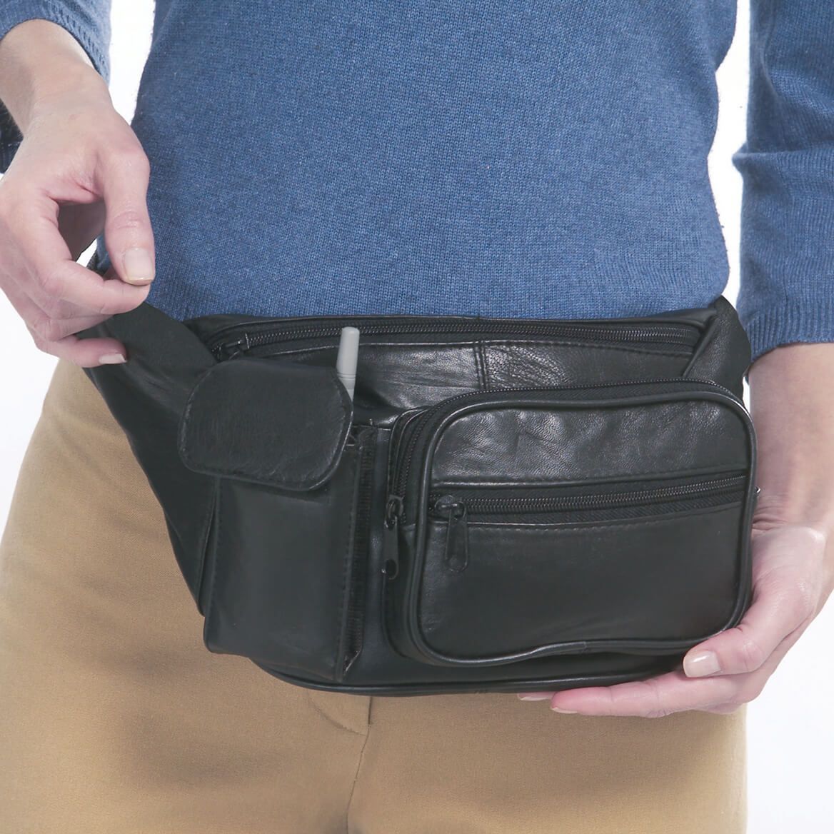 Leather Fanny Pack + '-' + 369768