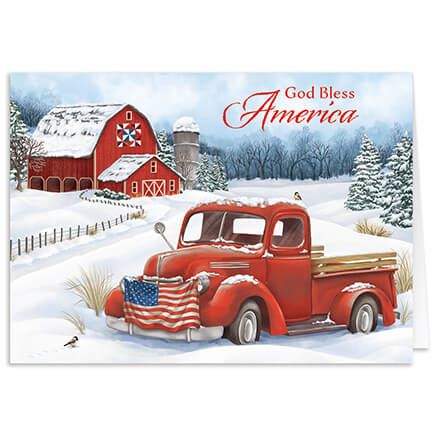 Personalized Christmas in the Country Cards, Set of 20-370181