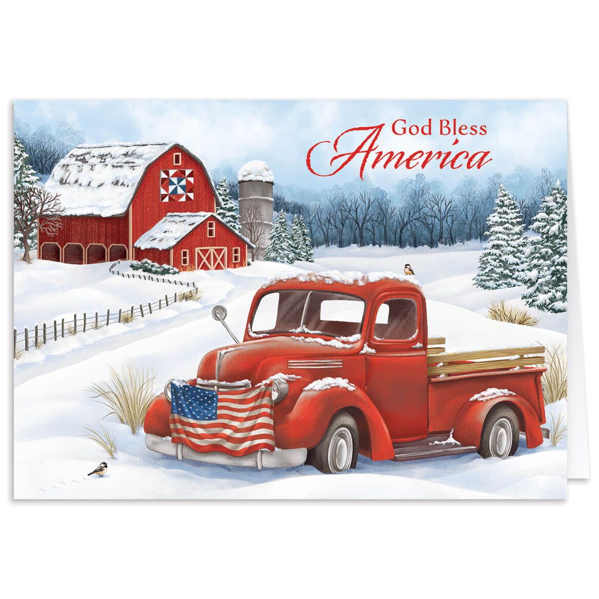Personalized Christmas in the Country Cards, Set of 20 + '-' + 370181