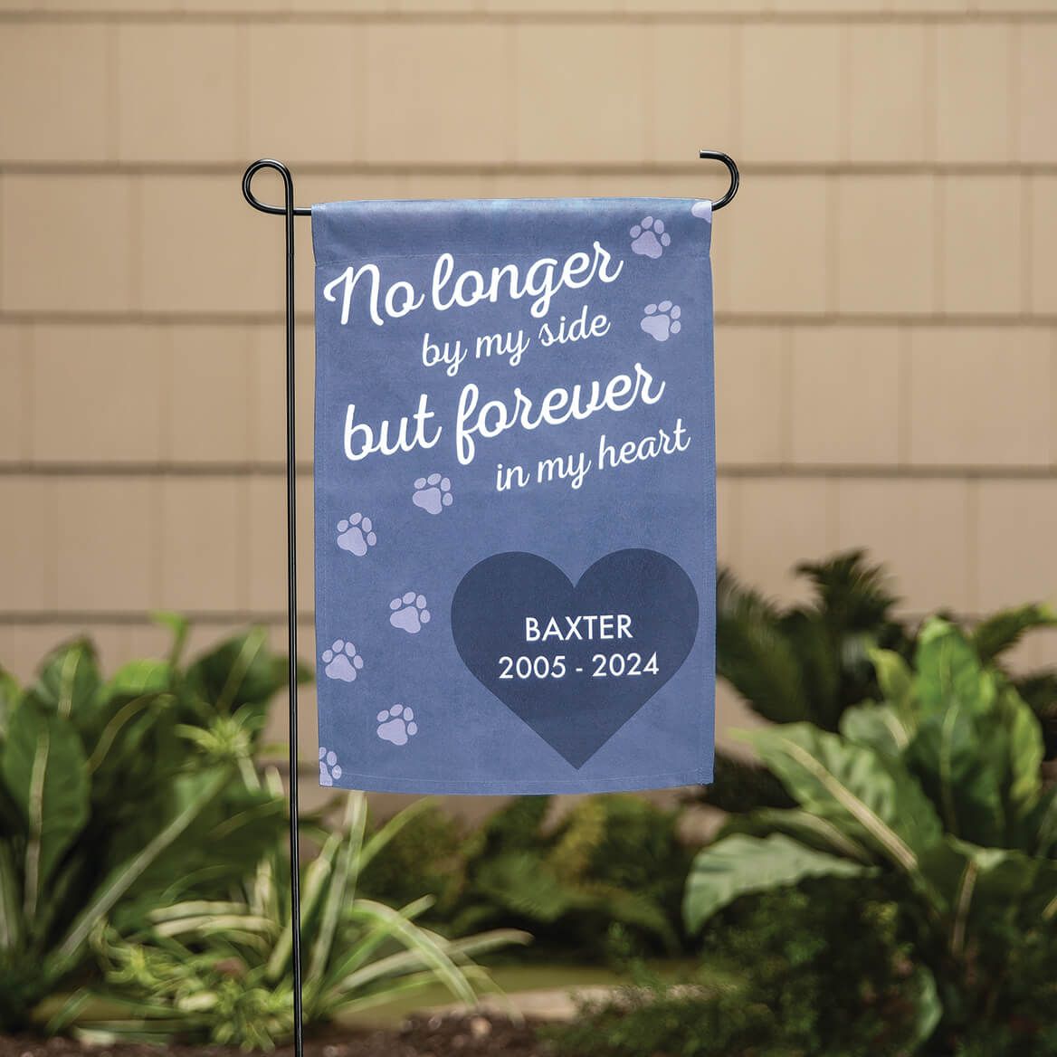 Personalized Pet Memorial Garden Flag + '-' + 370442