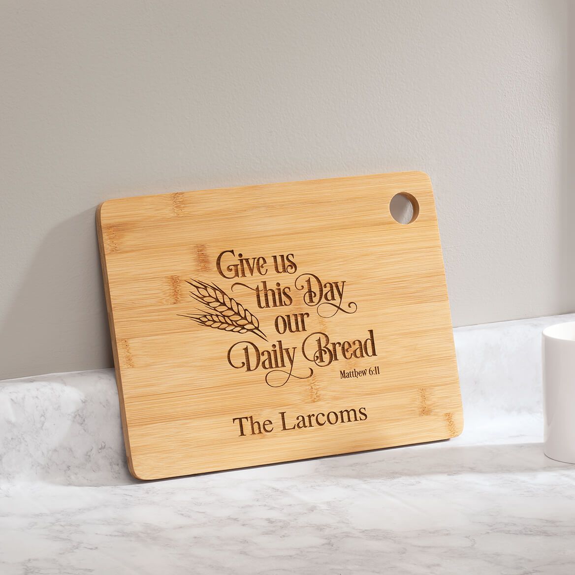 Personalized Daily Bread Cutting Board + '-' + 370585
