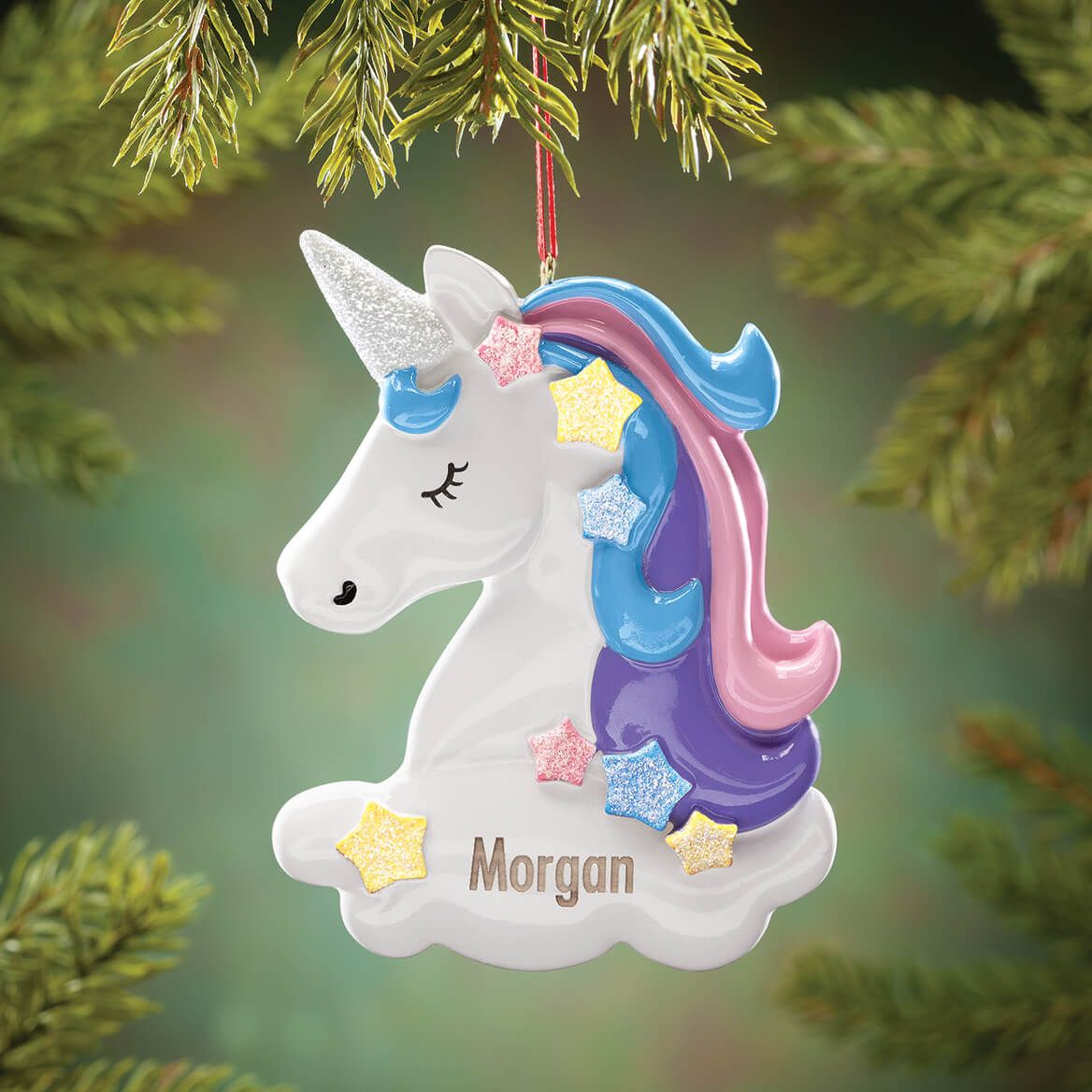 Personalized Unicorn Ornament + '-' + 370705