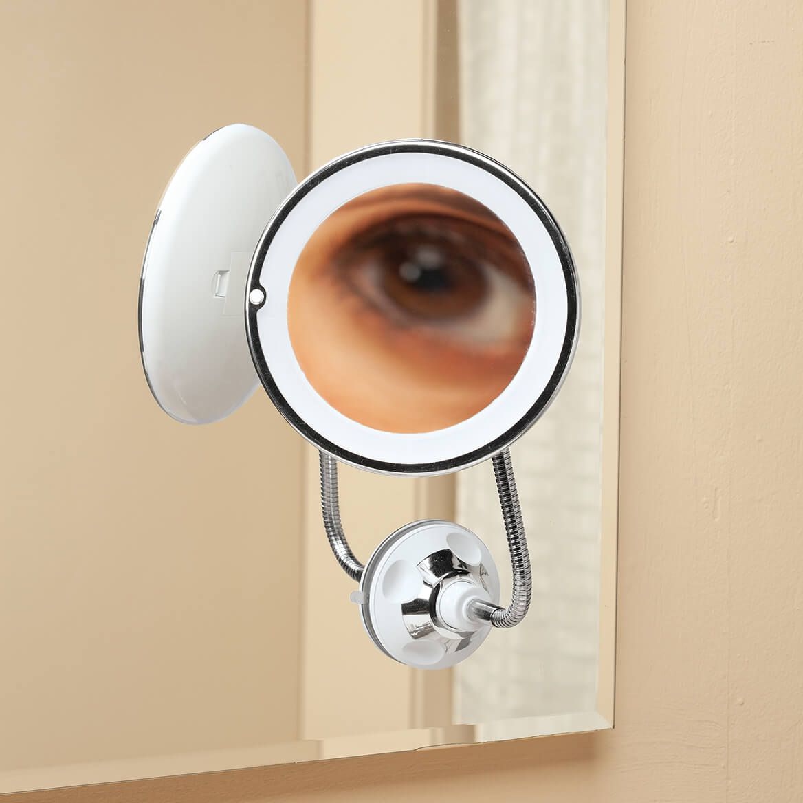 Flexible Suction Cup LED 10X Mirror with 360° Rotation + '-' + 371083
