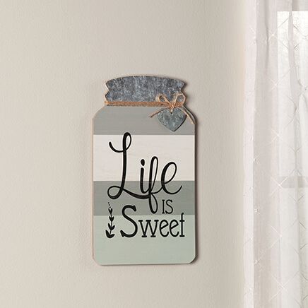 Mason Jar Life is Sweet Wall Decor-371187