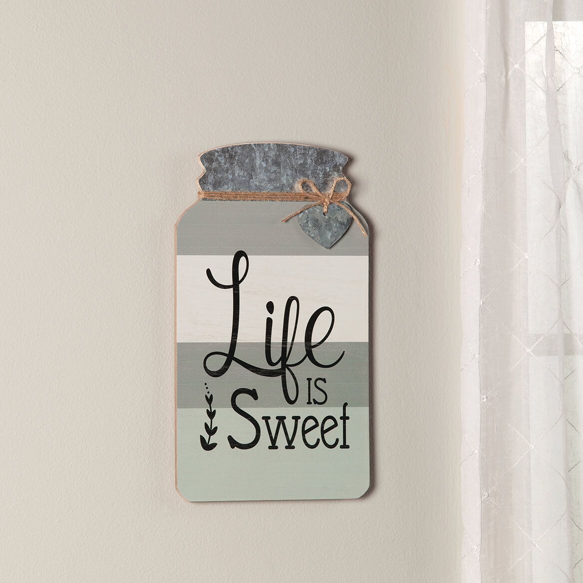 Mason Jar Life is Sweet Wall Decor + '-' + 371187