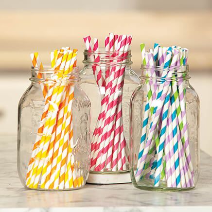 Colorful Paper Straws Set of 100-371281