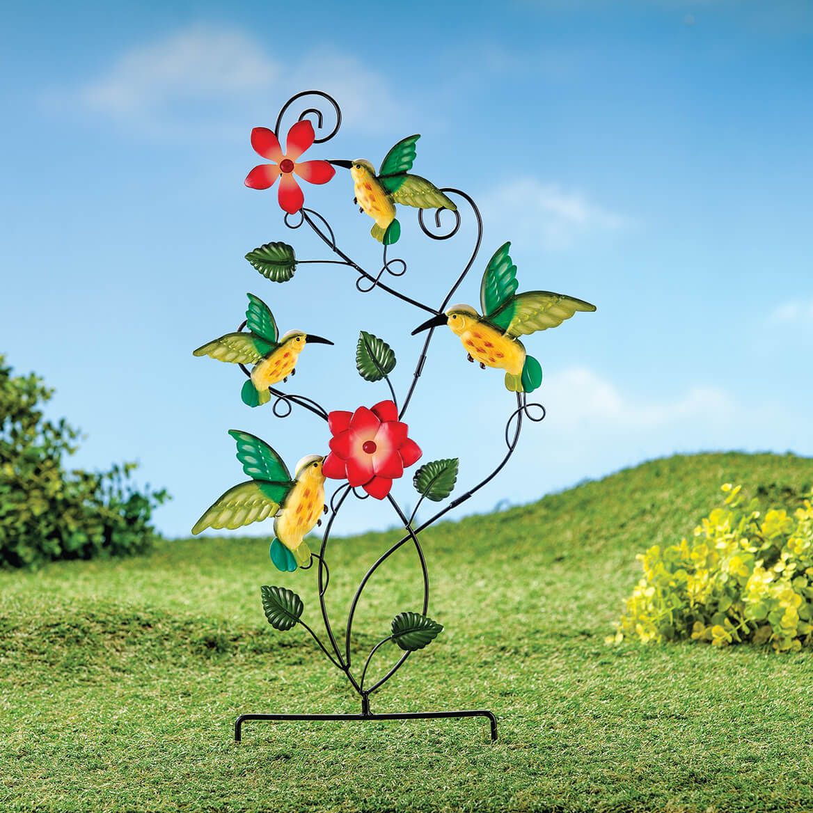 Metal Hummingbird Trellis Stake by Fox River™ Creations + '-' + 371491