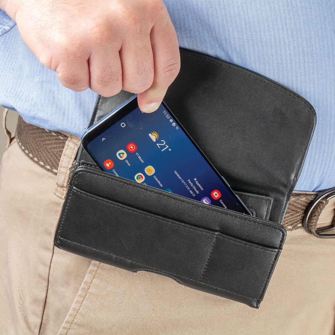 Men's Cell Phone Holster Case & Wallet Combo + '-' + 371817