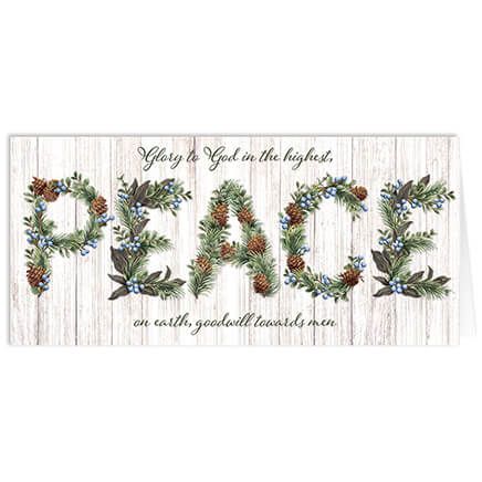 Personalized Heavenly Peace Christmas Card Set of 20-371904