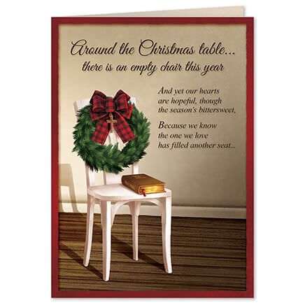 Personalized The Empty Chair Christmas Card Set of 20-371906