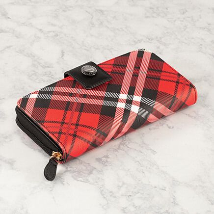 B. Amici™ Expressions Saffiano Plaid Multi-Function Wallet-372201