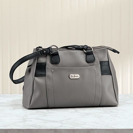 B. Amici™ Nicole RFID Greenwich Multi Pocket Leather Satchel-372212