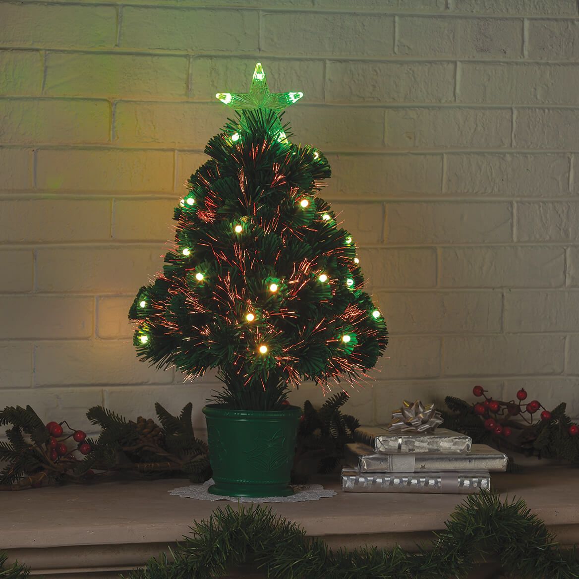 2-Foot Battery-Operated Fiber Optic Tree By Holiday Peak™