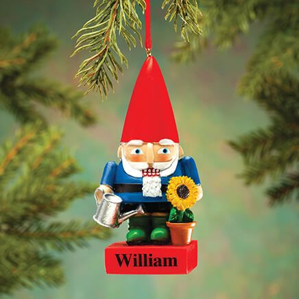 Personalized Garden Gnome Nutcracker Ornament-372365