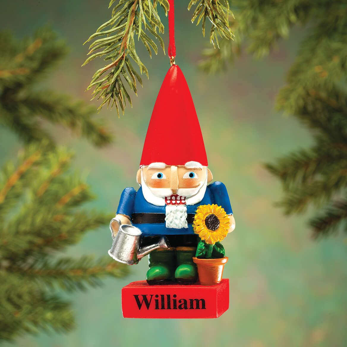 Personalized Garden Gnome Nutcracker Ornament + '-' + 372365