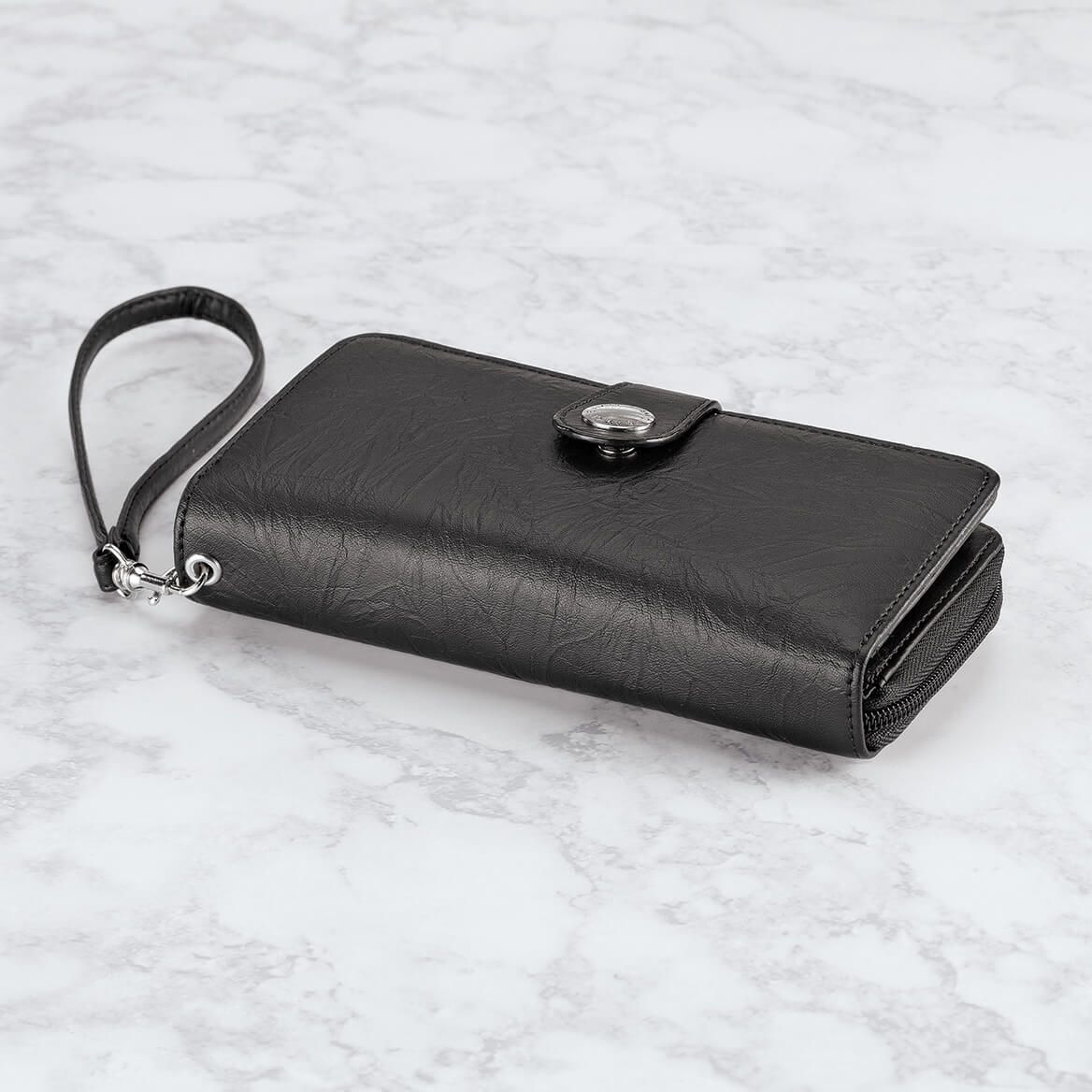 B. Amici™ Nancy RFID Leather Wallet with Wristlet + '-' + 372510