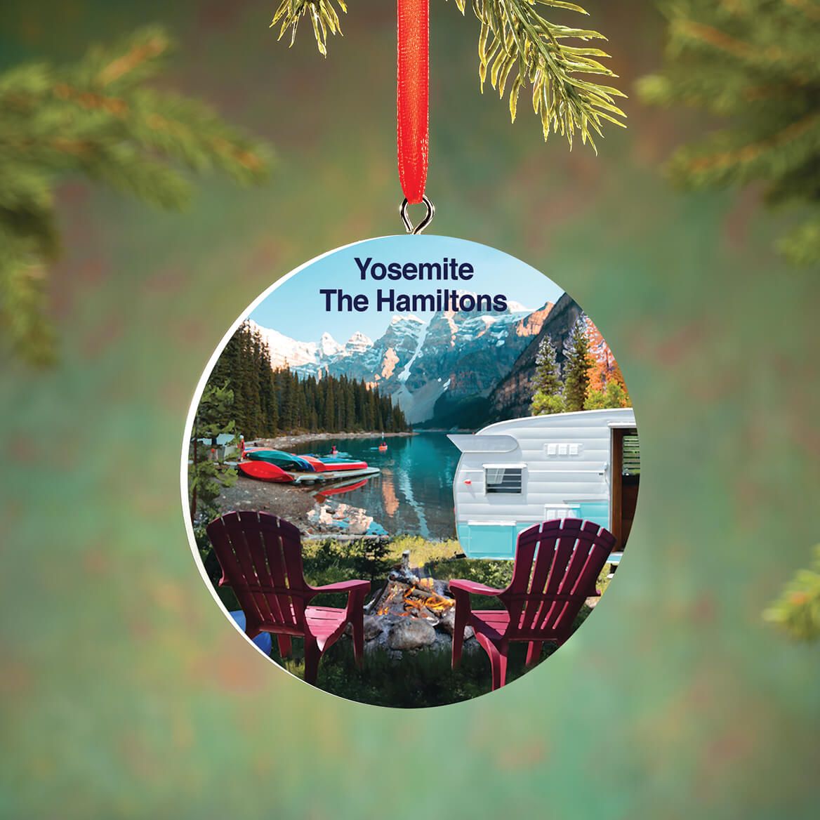 Personalized Camping Ornament + '-' + 372809