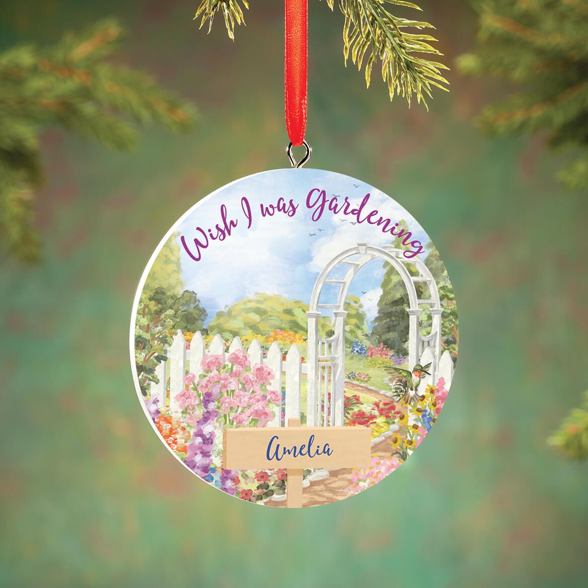 Personalized Gardening Ornament + '-' + 372812