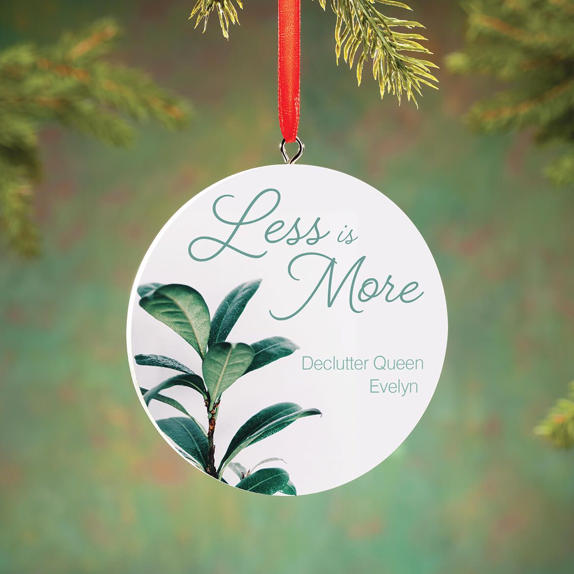 Personalized Less is More Ornament + '-' + 372813