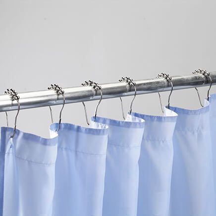 Stainless Steel Shower Curtain Rings, Set of 12-372839