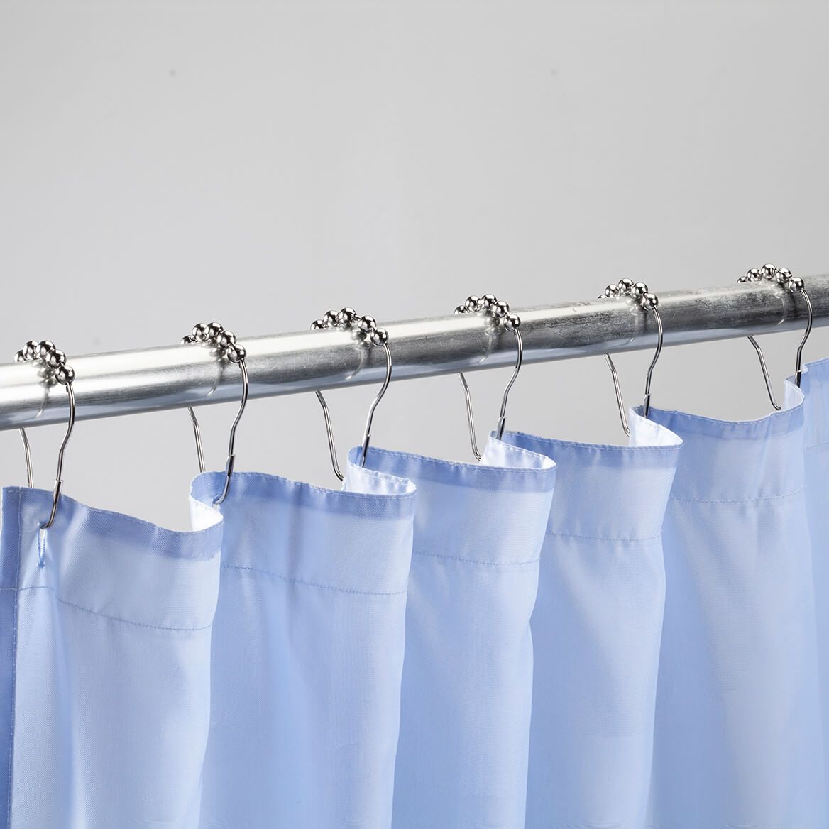 Stainless Steel Shower Curtain Rings, Set of 12 + '-' + 372839