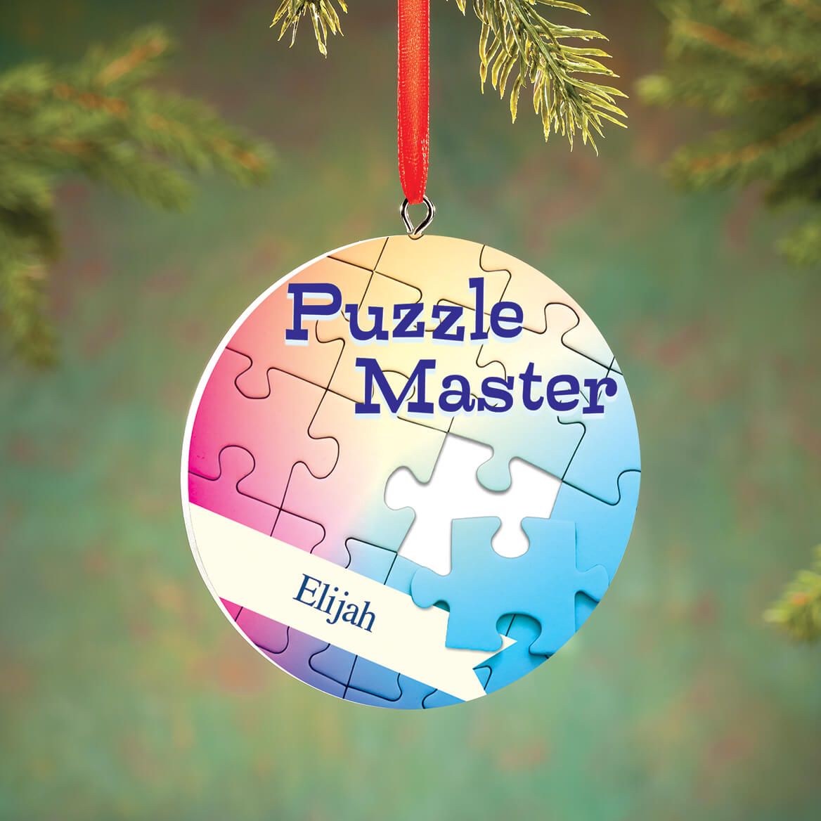 Personalized Puzzle Master Ornament + '-' + 372864