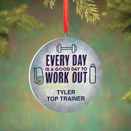 View product details for Personalized Work Out Ornament